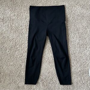 GAPFit Maternity Black Leggings Side Pocket Size Medium